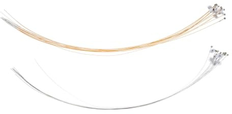 Milisten Leiersaiten Komplettset Standard Spannung mit 21 Saiten Robuste Instrumententeile aus Stahl und Kupfer als Gitarre Zubehör Geschenk für Saiteninstrumente