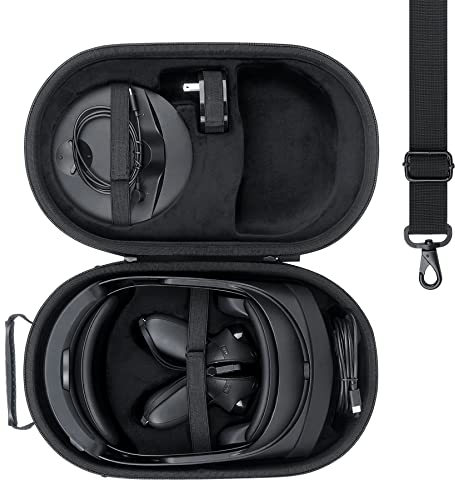 co2CREA Hart Reise Schutz Hülle Etui Tasche für Meta Quest Pro/Meta Quest 3 All-in-one VR Gaming Headset (Nur Hülle, VR-Headset-Ausrüstung Nicht enthalten)