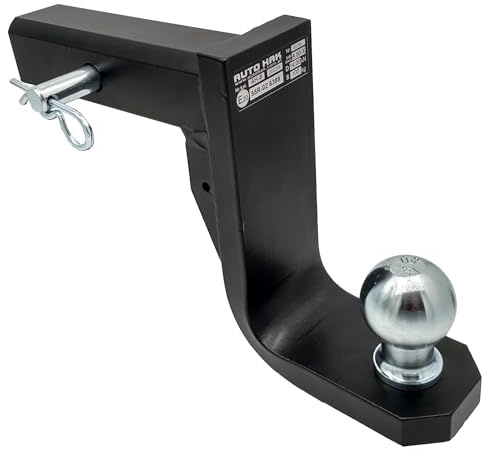 XIMPLIO AHK-Einschub tiefgezogen US-Adapter für US-Fahrzeuge Vierkantrohraufnahme (Receiver) 2 Zoll - 51x51mm (Höhe -100 mm)