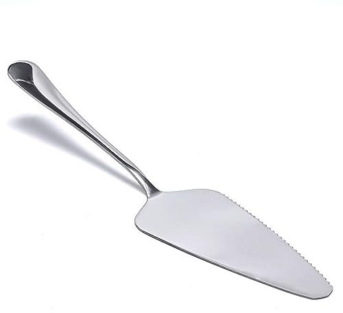 SagaSave Cake Server, 2Pcs Stainless Steel Pie Server Cake Slicer Pizza Server Cutting Spatula Pie Slice for Kitchen Daily Parties Weddings