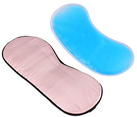 GLEAVI Augenmaske Mit Eisbeutel Trockener Augenschutz Nickendes Auge Mit Verbundenen Augen Kopfschmerzen Augenflecken -augenabdeckung Seide Fräulein Schlafen