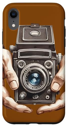 Vintage Brownie Analog SLR Camera Art Photographer Film Case for iPhone XR