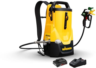 WAGNER Batteridriven färgspruta Control Pro 300 Move 18V Kit - Fri och flexibel: bekvämt som en ryggsäck, stationärt på golvet eller mobilt i handen *inkl. batteri och laddare*