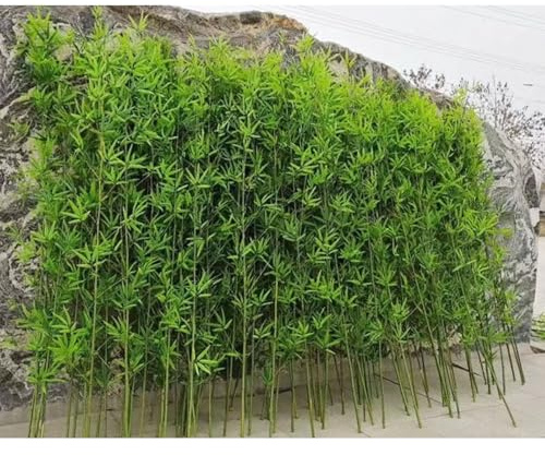 Arbre De Bambou Artificiel Pour Clôture De Confidentialité, Écran Décoratif DIY En Soie De Bambou Artificiel, Plante Arbuste Faux Bambou, Mur De Verdure En Bambou Artificiel Extérieur(10 Bamboo,1.8m/5