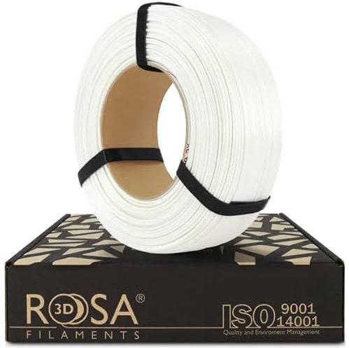 ROSA3D PETG HT Filament 1.75 mm für 3D Drucker, Winterweiß Refill 1 kg