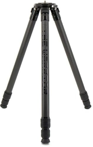 Warrior Tripods, Warrior Carbon Fiber Tripod with 3-Section Legs, CNC Machined Aluminum Head and No-Cross Leg Design, 64” Ultra Tall Max Height, Lightweight Heavy-Duty Predator Hunting Tripod