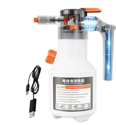 Pulverizador de espuma de nieve - Pulverizador de espuma para coche | Cañón de espuma neumática manual de 1,5 L | Pulverizador de bomba atomizador de presión | Pulverizador de espuma recargable