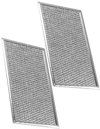 6 x 11-1/2 Inch Microwave Grease Filters Fit for GE CVM519P2P8S1 Hotpoint RVM5160DH8WW Microwave Oven Replace WB02X35491 AP6985256 PS12749195 EAP12749195, 2Pcs