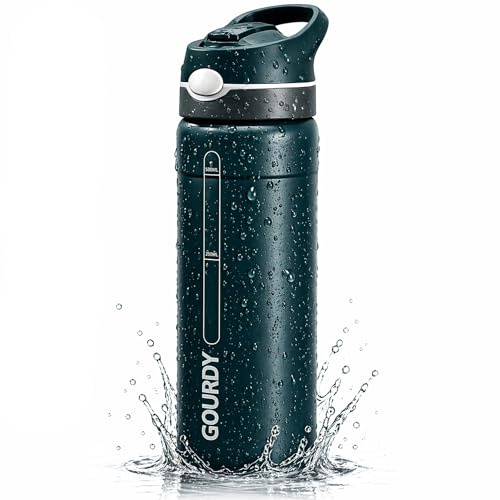 OKLAIR - GOURDY - Gourde Filtrante 750ML pour Survie & Randonnée | Filtre à Eau Intégré Portable | Purificateur d’Eau pour Camping, Outdoor, Urgences
