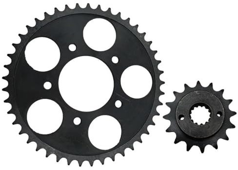 Generico Pignone di Trasmissione Kit Ruota Dentata per Catena Anteriore E Posteriore per Honda Steed400 Steed600 Steed 400 600 Accessori Moto