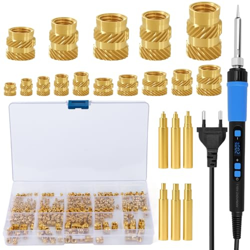 Set de 257 Soldador 90W con Insertos Roscados para Impresión 3D