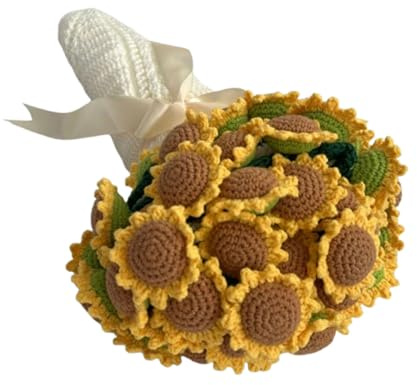 Manta de ramo de flores,girasol manta de tejida a mano,manta de lana de ganchillo,suave y acogedora hecha a mano,manta de sofá con flores de ganchillopara decoración de sofá y sala de estar