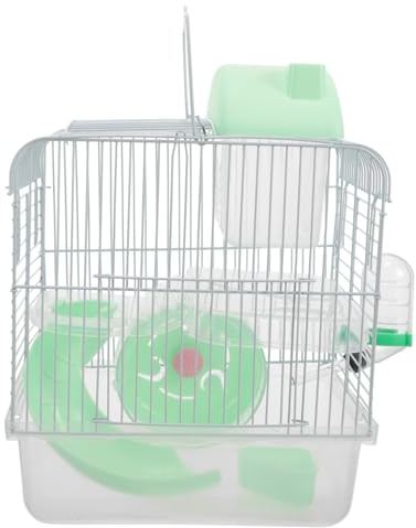 CVUTOVO Drahtkäfig Doppelstöckig Aus Kunststoff Und Eisendraht Hamsterburg Als Hamsterversteck Für Kleine Haustiere Wie Hamster Ratten Und Chinchillas