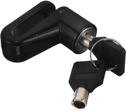 Amosfun Blocco Freno Disco in Lega per Moto Bici Elettriche e Scooter Serratura Antifurto Resistente Perforazioni Compatibile con Freni Disco Sicurezza Potenziata con Chiavi Incluse