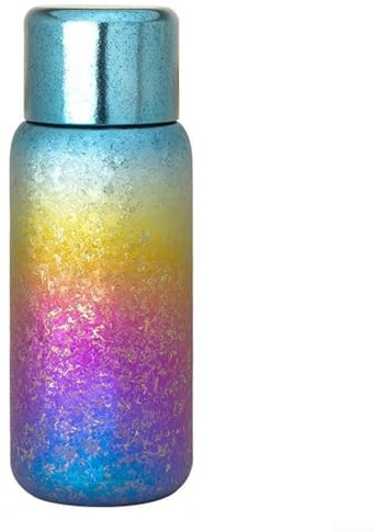 Yhenlovtt Bouteille de thé ultralégère 450 ml en alliage de titane à double paroi isotherme avec infuseur à thé pour le camping et les sports de plein air (violet)