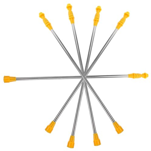 BESTOMZ Lance Télescopique en Acier Inoxydable 80 CM Lot de 5 Tiges pour Pulvérisateur Manuel et Arrosage Plantes Poignée Antidérapante