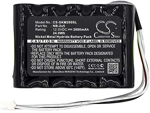 CS-SKM200SL Akku 2000mAh Kompatibel mit [SatLook] Micro G2, Micro HD, Micro+, für [Emitor] Satlook HD Ersetzt NB-2x5