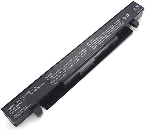 A41-X550A A41-X550 Remplacement de la batterie d'ordinateur portable pour Asus R510C X550C X550L X550J R510L X550CA X552E X550V K550L F550V X550A P550C X550EA X550D R510 X550VX F550C(14.4V 2600mAh)