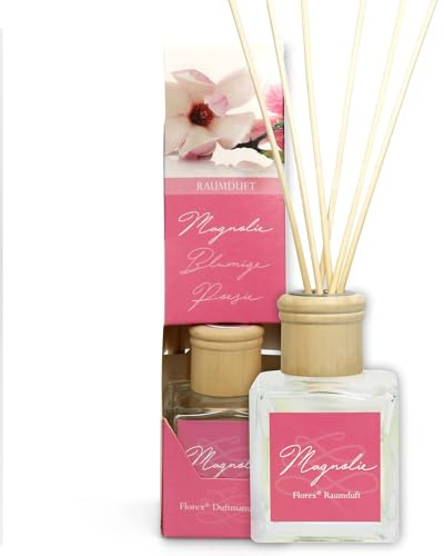 Florex Raumduft mit Stäbchen - Magnolie - verwandelt Ihr Heim in eine Wohlfühloase 100 ml