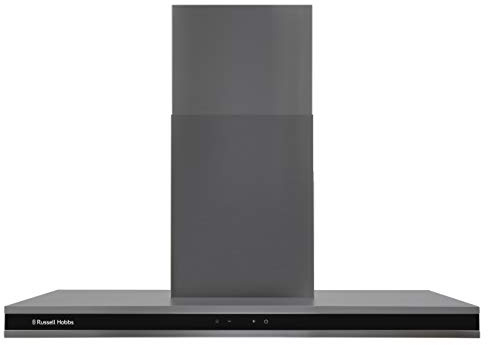 Russell Hobbs RHGCH903DS 90cm Midnight Collection T-Shaped Chimney Cooker Hood, Dark Steel