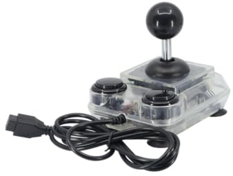 RetroRadionics ArcadeR 9 pin standard Joystick, kompatibel zu Atari, Commodore, Sega etc., Farbe: Durchsichtig