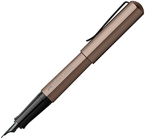 Faber-Castell 150581 - Füller Hexo, Federbreite F, bronze, 1 Stück
