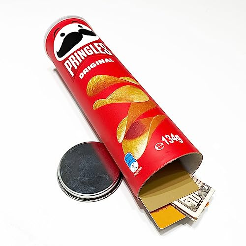Pringles Diversion Safe Stash Secret Chip Can with Hidden Compartment for Keys, Cash and Valuables Original