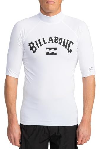 Billabong Logo Surf SS Rashguard, Negro para Hombre - M