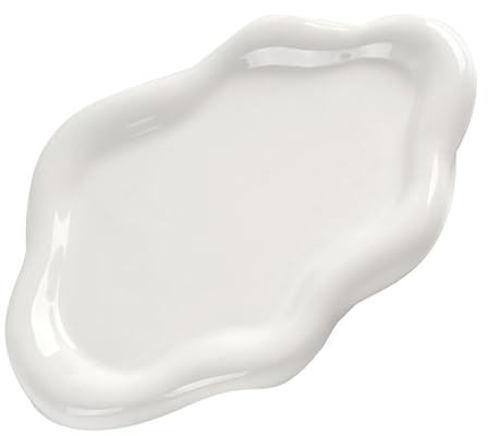 ARJDXDP Incantevole piattino per dessert in porcellana color crema a forma di nuvola, Piccolo Vassoio Chiavi, Festa Della Mamma, Natale, Ringraziamento, Regalo di Compleanno per le Donne