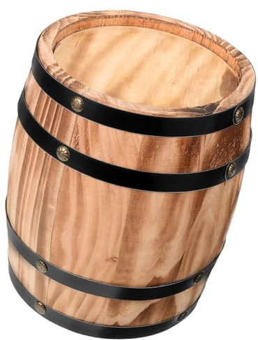 IMIKEYA Holzfass Dekoration Eiche Vintage Weinbarrel Ornament Für Rustikale Inneneinrichtung Als Tisch Oder Baraccessoire