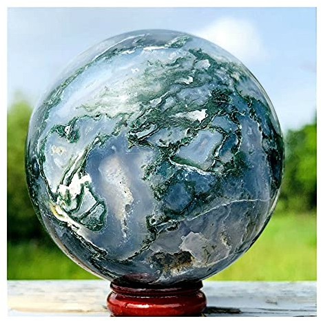 ICXLPMC Haussammlung Sehr schöne natürliche Achat-Kugel, Raumdekoration, Heimdekoration, Aquarium-Einrichtung.(Size:500-550g)