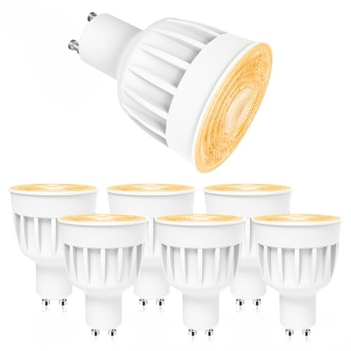 ezmyma Gu10 led Warmweiss 12W,3000K Warmweiß spot led 1440lm glühbirne Ersetzt 140W Halogen Leuchtmittel,Reflektorlampe GU10,Nicht Dimmbar,6 Stück