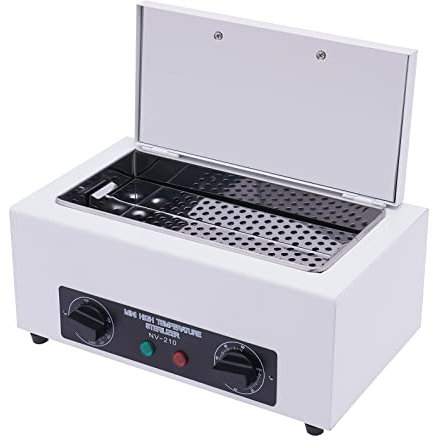 YUNRUX Trockene Hitze Sterilisator 50-220℃Hochtemperatursterilisator 2L Desinfektion Maschine Schrank mit Timer Heißluftsterilisator Kontrolle Desinfektionskabinett für Kosmetik Friseursalon