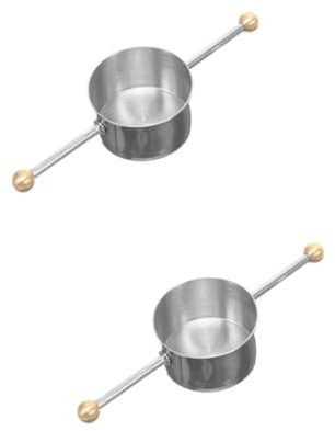 MAGICLULU 2 Pièces Outil à Mesurer Barman Boire Tasses à Mesurer Liquides Cocktail Géré Jigger Double Mesure De Jigger Jiggers Tasse à Mesurer Liquide Outil De Dosage Acier Inoxydable