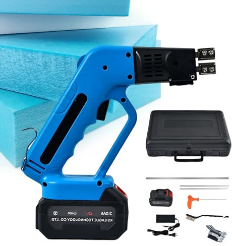 SHAHRYAR Cuchillo De Espuma Eléctrico Recargable,Herramienta Cortadora De Espuma,Herramientas para Cortar Espuma,Aplicable A Epp, Eps, Xps, Epe, Tableros KT, Esponjas