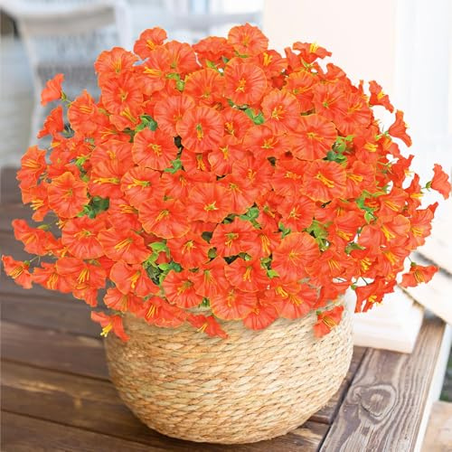 Weldomcor 10 buntar konstgjorda höstblommor, höst konstgjorda blommor som äkta konstgjord höstbukett höstdekoration inomhus konstgjorda blommor höst grenar för fönsterbräda balkong bord trädgård