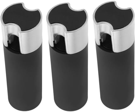 AUTSUPPL 3 Piezas Pesas Cordón Cortinas Negro para Persianas Enrollables Accesorios con Diseño Elegante Colgantes Anti-Viento y Pesas para Cadena Cortina Fácil Instalación Mejora Estética