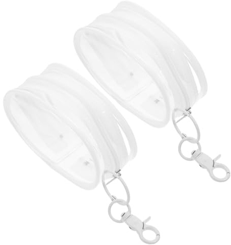 KOMBIUDA 2 St Transparent PVC Dockväska med Hängande Dekoration Resväska för Dockkläder och Förvaring Praktisk och Stilren Dockpåse för Skola och Resor