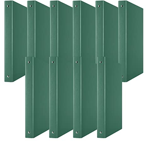 DONAU 3733001PL-06 Ringbuch Grün | 4-O-Ring-Mechanik 20mm DIN A4 Ringordner Pappe/Kunststoff | Aus 1,9 mm dickem Karton mit öko PP 100µ | 10er Packung