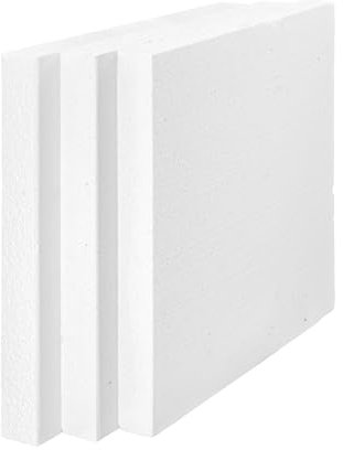 IMBALLAGGI 2000 - Pannelli Polistirolo Isolanti 15 kg/mq, 7 Pezzi, 50x50x5 cm, Pannelli Isolanti Termici per Rivestimento Parete, Soffitto e Altro, Isolante Termico e Acustico, Polistirolo Pannelli