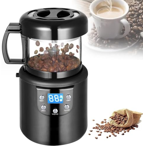 SONLED Machine à rôtir Les Grains de café, torréfacteur électrique Professionnel 1400 W, Machine de Cuisson et de Refroidissement 2 en 1, torréfacteur de café Frais torréfié, pour café, Magasin