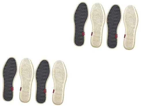 Mobestech 4 Paare Einlegesohle Hausschuhe mit Greifern für Damen Slipper für Männer Stiefel für Männer Herrenmode-Sneaker warme Schuhunterlagen Schuhkissen Schwamm Beschichtung heisser Schuh