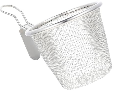 Ciieeo Scolapasta Resistente all Usura Design Forato in Acciaio Inossidabile Cestello per Pasta Argento per Cucina e Regalo