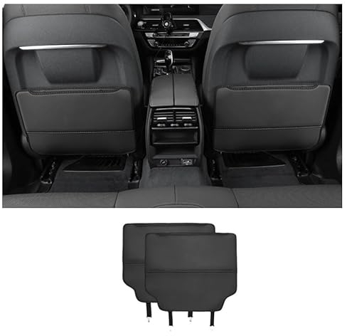QWTYAFDD Anti Kick Polster für die Rückenlehne des Autositzes,für VW Touran 5T1 2015-2024 wasserdicht Anti-Kick Pads Autositz RüCkenlehnenschutz,A