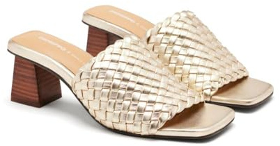 GIOSEPPO Sandalias Mules TACÓN Y Piel Trenzada Colrain