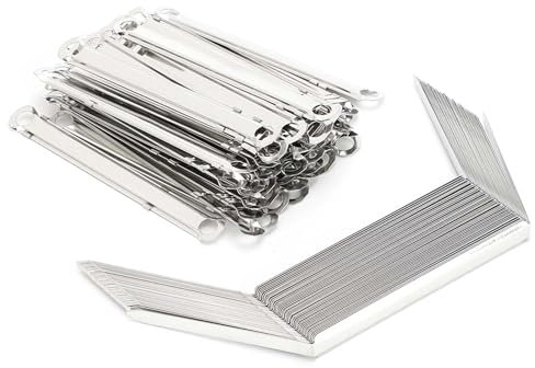 Aktenverschluss Metall Prong Fastener 50 Stück 2 Loch Heftstreifen Pappe Kunststoff 80 Mm Lochabstand Für 350 Blatt A4 Papier Archivbinder Büro Organisation