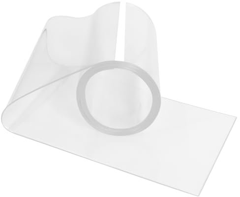 Rideau de Porte pour Niche à Chien, Rideau à Lanières en Plastique Transparent 3,2 m x 20 cm Lanières Transparent Isolant Thermique et Résistant au Froid pour Porte de Maison de Chien