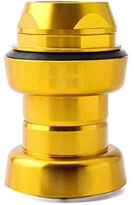 Tevimpeya Cuscinetto per cuffie da bicicletta, set di sterzo per bici da corsa, 22. 2 mm, 1, trasmissione fissa, da corsa, in alluminio, porta nasale, vintage, cuscinetti per cuffie, linea dritta,