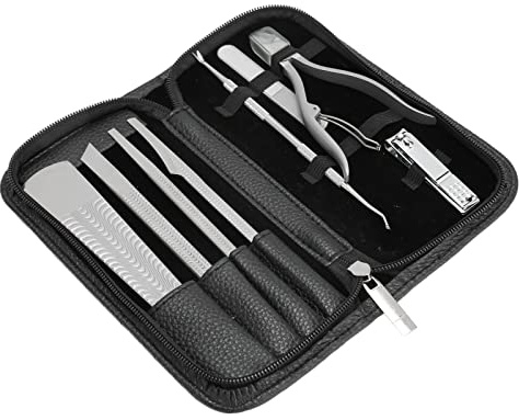 Strumenti per Pedicure per Piedi, Kit per Pedicure in Acciaio Inossidabile per Rimozione della Pelle Morta 8 Pezzi Coltello per Pedicure Strumenti per Pedicure Kit di Strumenti