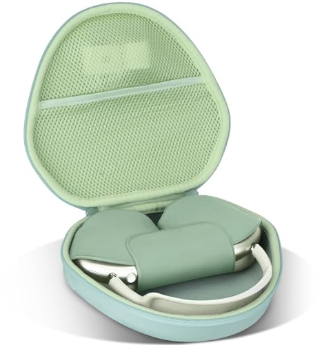 Lebakort Hard Case Compatible with Apple AirPods Max Wireless Over-Ear Headphones (Light Green Case)